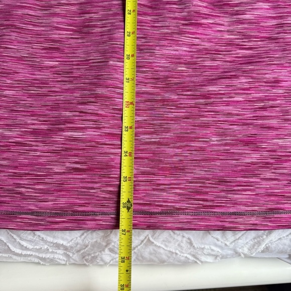 Dakini Pink and Gray Strappy Criss Cross Back Dress Pocket Padded - Picture 4 of 6